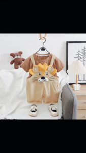 SETELAN ANAK LAKI IMPORT TSHIRT OVERALL KOREAN STYLE