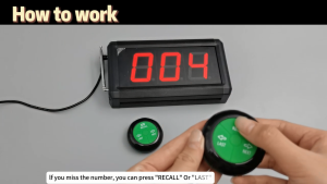 Priority Number Calling Machine | Digital Queue Management System with Wireless Buzzer for Restaurant Clinic Office Shop Bank | Automatic Queuing Solution | Deli Counter Ticket Dispenser
