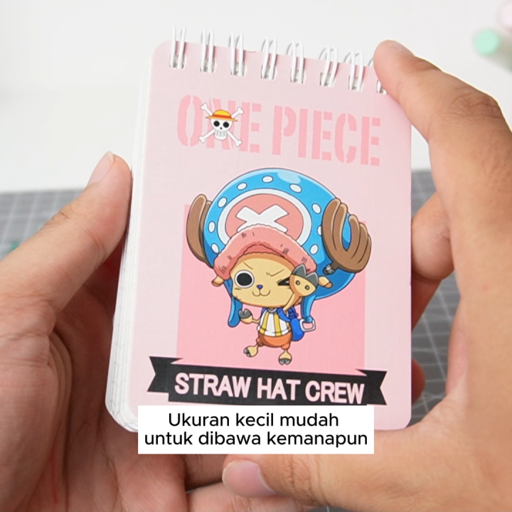 Deli Spiral Notebook / Buku Tulis Buku Catatan Spiral Mini Pocket Size A7 100 Lembar One Piece EN005