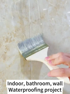 One brush to stop leakage⚡roof sealant waterproof glue 600/1000g Suitable for bathroom fish pond swimming pool roof exterior wall waterproofing sealant Blue/black/white/grey/transparent optional waterproof sealant spray waterproof paint water leak sealant