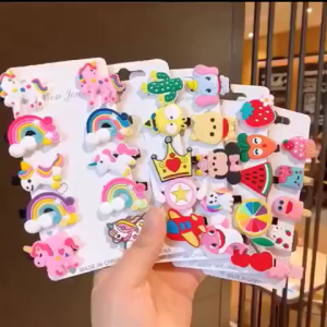 Jepit Rambut Anak Isi 10pcs Berbagai Variasi Dengan Karakter Lucu