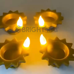 12PCS Light LED Flameless Sensor Diya Vilakku Diwali Decoration Indian Lamp Lampu Bateri Night Lamp Small Lamp Lampu LED