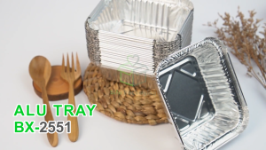 [10 PCS ] Alumunium Foil Tray Cup BX 2551 Lasagna Macaroni Schotel Spaghetti Brulee Brownies Bolu Pie