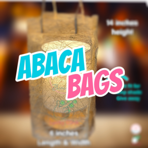 Abaca sinimay pouch gift bag sold by piece