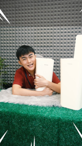 Vusign ถังขยะแบบฝากด ถังขยะฝาสปริง ฝาปิดแบบป๊อปอัพ เก็บกลิ่นดี ประหยัดพื้นที่ สีขาวมินิมอล ถังจุได้เยอะ Trash Cans