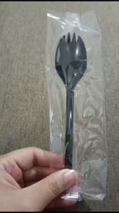 Sendok Garpu Spork Steril Plastik isi 50