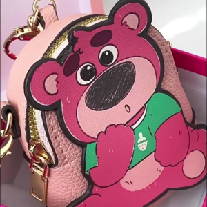 Baby Shine Dompet Sling Bag Lotso Karakter Kartun Anak Tas Strawberry Anak Perempuan Import Korea Wallet Wanita Lucu