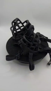 ตะกร้อครอบปากสุนัข ป้องกันการกัด แบบนิ่ม สุนัขสามารถดื่มน้ำได้ ระบายอากาศ ปรับได้ สําหรับสัตว์เลี้ยง มีคุณภาพ