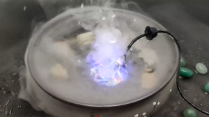 Máy Tạo Khói Hồ Cá Mini - Phun Sương Cho Hồ Cá Thuỷ Sinh phun siêu âm 1 mắt 12 đèn Led + nguồn 24v