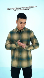 Kemeja Pria Panjang Flanel Kalahari Coklat Arei Outdoorgear