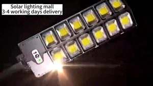 1200W Solar Street Lights Solar Wall Light 6000K Dusk to Dawn Solar Flood Light with Motion Sensor LED Outdoor Waterproof Sensor Flood Lamp Suitable for Courtyard Alley Roads