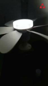 Fyseus by Mitsushi 40w 52cm Ceiling Led Light Fan E27 6 Blade Bulb LED Socket Silent Fan Light Ceiling Fans With Remote Control