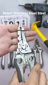 Tang Dekrustasi Kabel Pengupas Kawat Multi Alat / Tang Multifungsi Pemotong Pengupas Kabel Listrik
