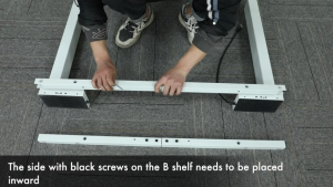 Mxtark Meja Standing Desk Elektrik Adjustable dengan Double-beam Metal Frame Retraktibel