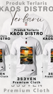 T-shirt Baju Kaos Distro Premium Pria Dewasa klasic cotton 24 S - 3S3ven Clothing Official