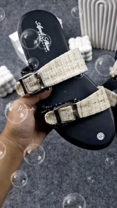 Sandal wanita gesper ban dua kobe kombinasi mewah terbaru sendal wanita terbaru sendal wanita kekinian