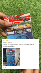 Leader Pancing Kawat Neklin Ichiban Wire Fishing Rig Cabang 2 3 4