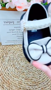 fashion si kecilsepatu anak anak perempuan imut cantik cakep model docmart mutiara pita