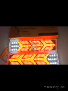 1 Pair(2pcs) - R/E MIni ARROW 12V~24V (12"x3.5") TAIL LIGHT for All Truck Jeep L300 Elf Forward Bus - WATERPROOF