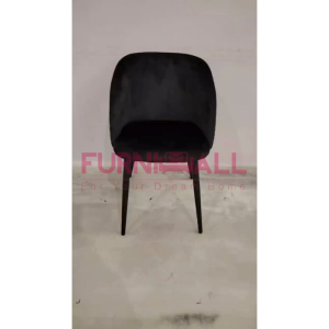 Furnimall Nordic Dining Chair Velvet Fabric Make Up Chair Coated Metal Legs Kerusi Makan 餐椅