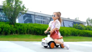 4 Wheels Ride On Toy Car Push Baby Car with Music Lights Kereta Mainan Budak With Storage Function