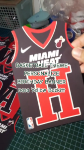 BASKETBALL ATBP PERSONALIZE BIRTHDAY BANNERS  Party Name Banner digitalflickph (1flag per LETTER) personalized party banner customizable banner decoration party needs name banner happy birthday personalize banner happy party