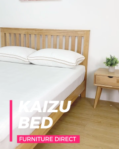 MUSE Design KAIZU Queen and King Size Solid Wood Bed-Japandi Solid Wood Bed Frame