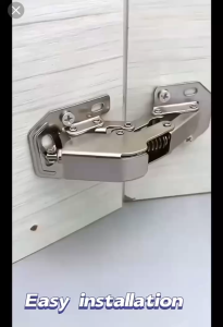 2pcs 90 Degree Hinges Concealed Cabinet Hinges No-Drilling Hinges Hydraulic Cupboard Door Bridge C6 C7 C8