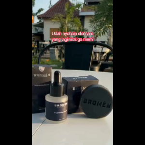 PAKET BRIGHTENING Bromen Brightening Soap & Serum Wajah Bromen Sabun Cuci Muka Mencerahkan Wajah