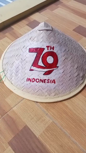 Caping Petani Anak Lukis Tema Kemerdekaan & Topi Capping HUT RI Ke-79