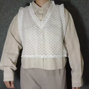 Heejin Kemeja Wanita Katun Kombinasi Brukat Premium Atasan Wanita Blouse Wanita