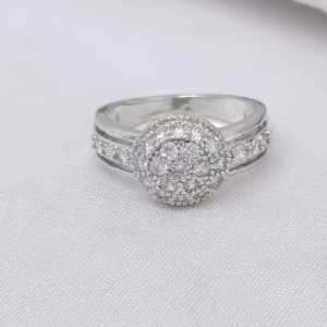 Cincin Silver Wanita Aksesoris Fashion Awet Tahan Lama Anti Karat Cocok Untuk Harian G9-1C