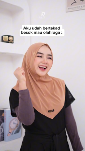 DAFFI HIJAB SPORT SERIES VANYA HIJAB OLAHRAGA HIJAB PAD SOFT