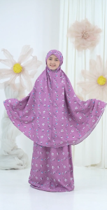 MUKENA ANAK 2IN1 TAS RANSEL KATUN MIKRO TASYA