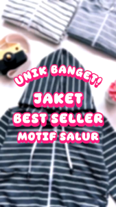 Jaket Hoodie Motif Salur Bayi Laki-Laki & Pakaian Anak Usia 0-2 Tahun