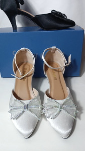 Shaveera High Heels Zelinee - Sandal Pesta Wanita Pita Tali Belakang 7cm
