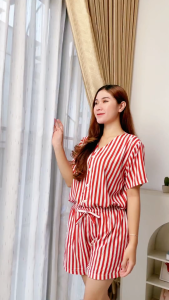 CHERYL Set Piyama Kancing Rayon Premium