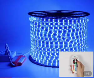 LAMPU SELANG LED SMD 5050 RGB 100M WARNA WARNI FULL COLOR AC 110V - 220V UNTUK PLAFON WATERPROOF