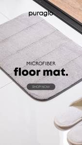 Puraglo Deluxe Microfiber Floor Mat - Keset Rumah Kamar Mandi 40x60 cm