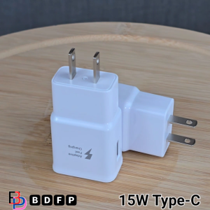 หัวชาร์จ 15W Type-C BDFP Samsung ซัมซุง ชาร์จด่วนรวดเร็ว สายชาร์จ 3A 1/2m หัวชาร์จ Usb-A US สีขาว