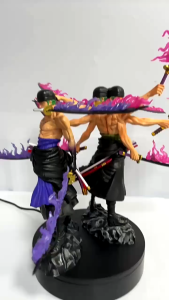 Mô hình OnePiece - Mô hình Zoro 9 kiếm rực lửa siêu cháy cực nét - Cao 37cm - Nặng 700gram - Box carton