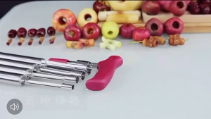 3pcs Alat Pencabut Biji Buah Apel/Pir/Tanggal Bahan Stainless Steel