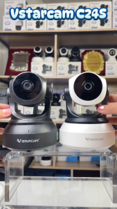 VSTARCAM IP Camera Wifi กล้องวงจรปิด 3ล้านพิกเซล มีระบบ AI ไร้สายดูผ่านมือถือ รุ่น C24S (สีดำ) By.Cam4U