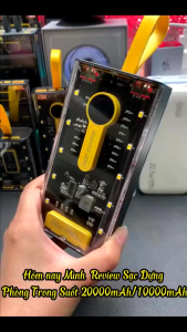 Sạc dự phòng nhanh PD 66W trong suốt DJR10 30000mAh Pin dự phòng 30.000mAh 66W DJR10 PIN SẠC DỰ PHÒNG SẠC NHANH 30000MAH 66W Sạc dự phòng 20000mah 66w hàng chính hãng giao nhanh