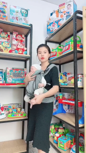 Địu em bé 4 tư thế trợ lực chống vòng kiềng air mesh thoáng khí cao cấp cho trẻ từ sơ sinh Comfybaby YN-602
