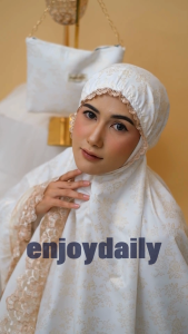 ENJOYDAILY - Mukena Dewasa 2in1 Renda Twotone Mewah Katun Super Foil Premium Nyaman Muslim Motif Cantik