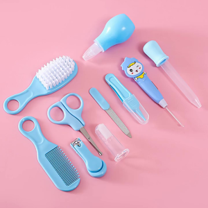10pcs Kit Comb Grooming Baby Care Kit Baby Portable Tool Grooming Nail Care Set Tooth Care Tool