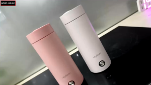 Bình đun nước giữ nhiệt siêu tốc mini tích hợp 2 trong 1 tự ngắt khi sôi dung tích 400ml Inox 304 bền bỉ bảo hành 2 năm