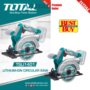 TOTAL 20V Cordless 5½ ( 140mm ) circular saw + FREE 165mm 24T Blade 锂离子电池圆锯 -TSLI1401