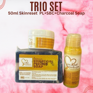 Trio Set 50ml/100ml SkinReset (SR PL+10G SBC+Charcoal Soap)